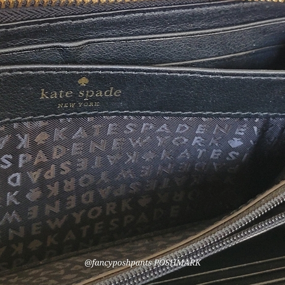 KATE SPADE floral multi-compartment multi-zip purse large wallet card holder - Picture 12 of 17